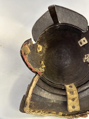 Lot 181 - A RARE ZISCHÄGGE OF SIEGE WEIGHT, MID-17TH CENTURY, SOUTH GERMAN OR EAST EUROPEAN