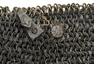 Lot 182 - A RARE EUROPEAN MAIL CAPE OR PISAIN, LATE 15TH/EARLY 16TH CENTURY, PROBABLY GERMAN