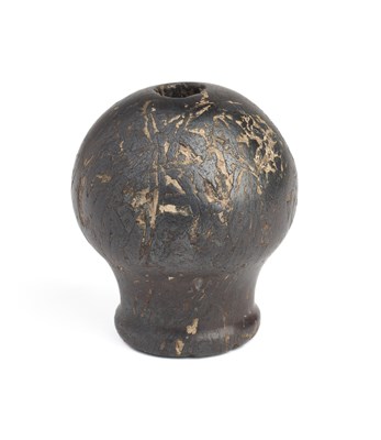 Lot 119 - A HAEMATITE MACE HEAD, POSSIBLY EGYPTIAN, 4TH/3RD MILLENIUM B.C.