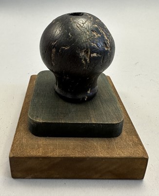 Lot 119 - A HAEMATITE MACE HEAD, POSSIBLY EGYPTIAN, 4TH/3RD MILLENIUM B.C.