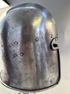 Lot 260 - A RARE ITALIAN BARBUTA, THE SKULL, MILANESE LATE 15TH CENTURY