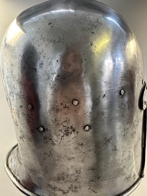 Lot 260 - A RARE ITALIAN BARBUTA, THE SKULL, MILANESE LATE 15TH CENTURY