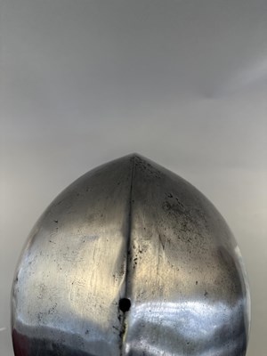Lot 260 - A RARE ITALIAN BARBUTA, THE SKULL, MILANESE LATE 15TH CENTURY