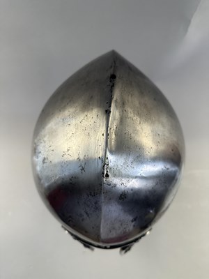 Lot 260 - A RARE ITALIAN BARBUTA, THE SKULL, MILANESE LATE 15TH CENTURY