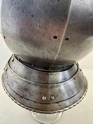 Lot 176 - A RARE SOUTH GERMAN CLOSE HELMET, CIRCA 1560