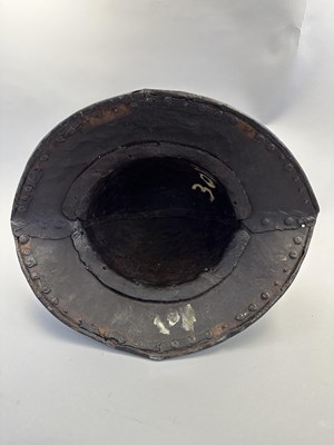 Lot 179 - A NORTH EUROPEAN HEAVY HELMET OF OFFICER'S QUALITY, CIRCA 1620-30