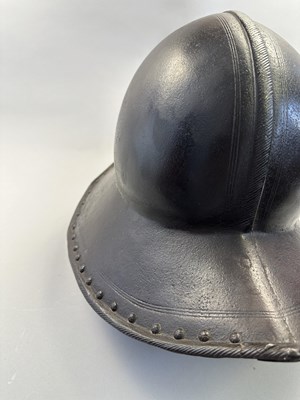 Lot 179 - A NORTH EUROPEAN HEAVY HELMET OF OFFICER'S QUALITY, CIRCA 1620-30