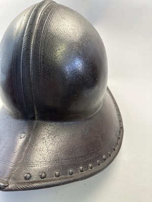 Lot 179 - A NORTH EUROPEAN HEAVY HELMET OF OFFICER'S QUALITY, CIRCA 1620-30