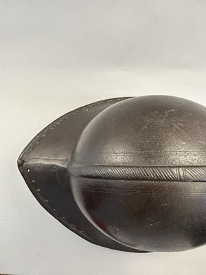 Lot 179 - A NORTH EUROPEAN HEAVY HELMET OF OFFICER'S QUALITY, CIRCA 1620-30