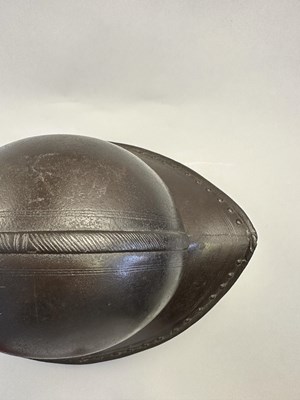 Lot 179 - A NORTH EUROPEAN HEAVY HELMET OF OFFICER'S QUALITY, CIRCA 1620-30