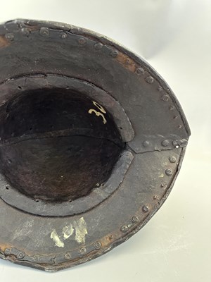 Lot 179 - A NORTH EUROPEAN HEAVY HELMET OF OFFICER'S QUALITY, CIRCA 1620-30