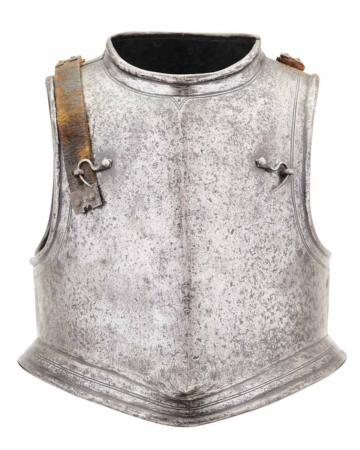 Lot 185 - A NORTH EUROPEAN SIEGE-WEIGHT CUIRASS, MID-17TH CENTURY