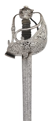 Lot 162 - A FINE ENGLISH 'MORTUARY' HILTED BROADSWORD, SECOND QUARTER OF THE 17TH CENTURY