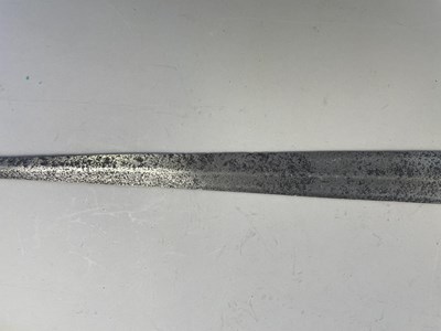 Lot 145 - A RARE ITALIAN SPETUM, CIRCA 1550-1600 INCORPORATING AN EXCEPTIONAL BLADE OF CIRCA 1300-50