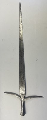 Lot 145 - A RARE ITALIAN SPETUM, CIRCA 1550-1600 INCORPORATING AN EXCEPTIONAL BLADE OF CIRCA 1300-50