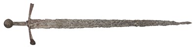 Lot 246 - A RARE MEDIEVAL SWORD, CIRCA 1300-50
