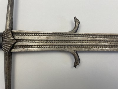 Lot 155 - A TWO HAND SWORD, EARLY 16TH CENTURY, PROBABLY SPANISH