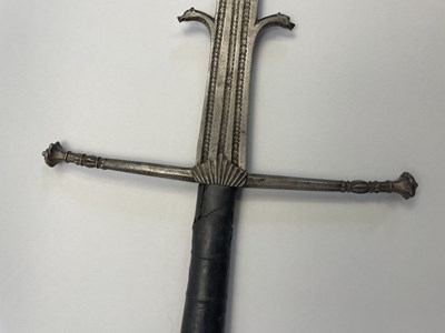 Lot 155 - A TWO HAND SWORD, EARLY 16TH CENTURY, PROBABLY SPANISH