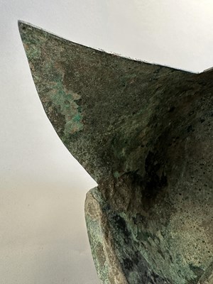 Lot 258 - A GREEK BRONZE HELMET OF ILLYRIAN TYPE, 6TH-5TH CENTURY B.C.