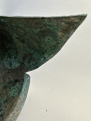 Lot 258 - A GREEK BRONZE HELMET OF ILLYRIAN TYPE, 6TH-5TH CENTURY B.C.