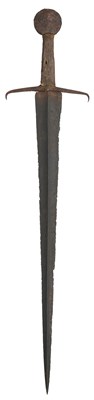 Lot 248 - A COMPOSITE MEDIEVAL SWORD OF CASTILLON TYPE, 15TH CENTURY