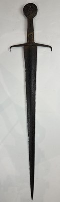 Lot 248 - A COMPOSITE MEDIEVAL SWORD OF CASTILLON TYPE, 15TH CENTURY