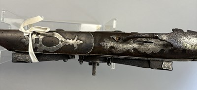 Lot 198 - A 12 BORE ITALIAN WHEEL-LOCK MUSKET, LATE 16TH CENTURY