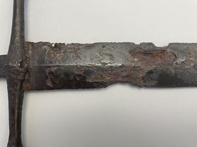 Lot 148 - A FINE AND RARE HAND-AND-A-HALF SWORD, CIRCA 1420-60