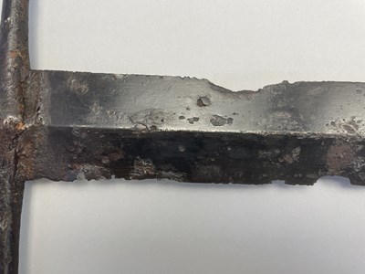 Lot 148 - A FINE AND RARE HAND-AND-A-HALF SWORD, CIRCA 1420-60