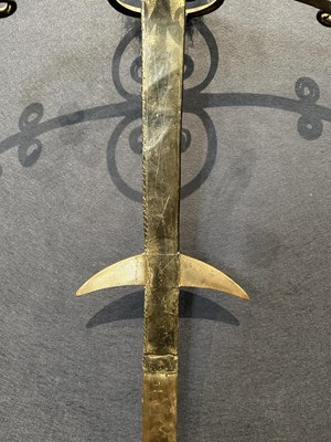 Lot 151 - A FINE GERMAN TWO-HAND PROCESSIONAL SWORD, LATE 16TH CENTURY