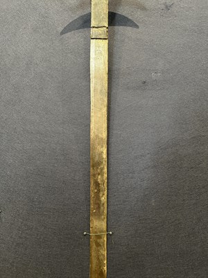 Lot 151 - A FINE GERMAN TWO-HAND PROCESSIONAL SWORD, LATE 16TH CENTURY