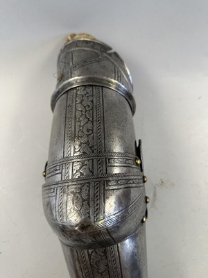 Lot 170 - A COMPOSITE NORTH ITALIAN CAP-A-PIE ARMOUR WITH ETCHED DECORATION, LATE 16TH CENTURY, THE BACKPLATE SIGNED BY THE MASTER ‘P’