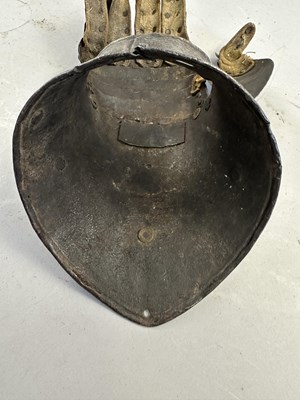 Lot 170 - A COMPOSITE NORTH ITALIAN CAP-A-PIE ARMOUR WITH ETCHED DECORATION, LATE 16TH CENTURY, THE BACKPLATE SIGNED BY THE MASTER ‘P’