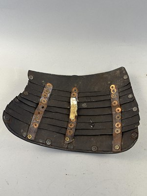Lot 170 - A COMPOSITE NORTH ITALIAN CAP-A-PIE ARMOUR WITH ETCHED DECORATION, LATE 16TH CENTURY, THE BACKPLATE SIGNED BY THE MASTER ‘P’