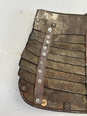 Lot 170 - A COMPOSITE NORTH ITALIAN CAP-A-PIE ARMOUR WITH ETCHED DECORATION, LATE 16TH CENTURY, THE BACKPLATE SIGNED BY THE MASTER ‘P’