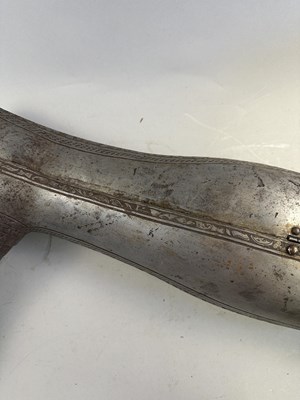 Lot 170 - A COMPOSITE NORTH ITALIAN CAP-A-PIE ARMOUR WITH ETCHED DECORATION, LATE 16TH CENTURY, THE BACKPLATE SIGNED BY THE MASTER ‘P’