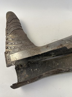 Lot 170 - A COMPOSITE NORTH ITALIAN CAP-A-PIE ARMOUR WITH ETCHED DECORATION, LATE 16TH CENTURY, THE BACKPLATE SIGNED BY THE MASTER ‘P’