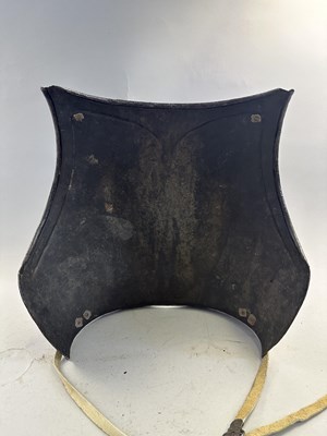 Lot 170 - A COMPOSITE NORTH ITALIAN CAP-A-PIE ARMOUR WITH ETCHED DECORATION, LATE 16TH CENTURY, THE BACKPLATE SIGNED BY THE MASTER ‘P’