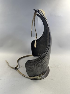 Lot 170 - A COMPOSITE NORTH ITALIAN CAP-A-PIE ARMOUR WITH ETCHED DECORATION, LATE 16TH CENTURY, THE BACKPLATE SIGNED BY THE MASTER ‘P’
