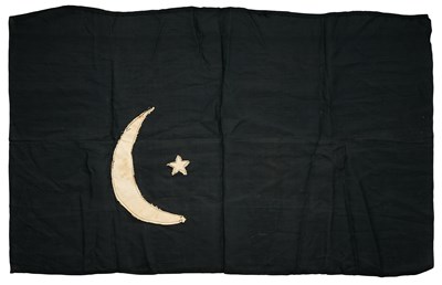 Lot 597 - □ A FLAG OR BANNER OF THE EMIRATE OF CYRENAICA (LIBYA), CIRCA 1949-51