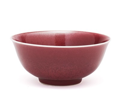 Lot 69 - A CHINESE COPPER-RED BOWL, QING DYNASTY, 19TH CENTURY