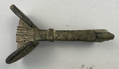 Lot 122 - A LURISTAN COPPER ALLOY SWORD, PROBABLY 10TH/9TH CENTURY B.C.