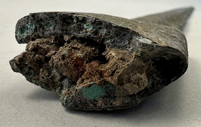 Lot 122 - A LURISTAN COPPER ALLOY SWORD, PROBABLY 10TH/9TH CENTURY B.C.