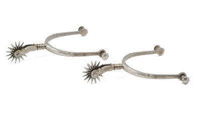 Lot 605 - □ A PAIR OF SPURS, 19TH CENTURY