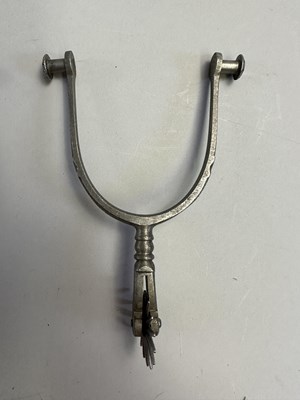 Lot 605 - □ A PAIR OF SPURS, 19TH CENTURY