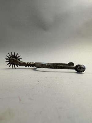 Lot 605 - □ A PAIR OF SPURS, 19TH CENTURY