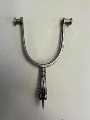 Lot 605 - □ A PAIR OF SPURS, 19TH CENTURY