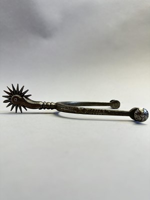 Lot 605 - □ A PAIR OF SPURS, 19TH CENTURY