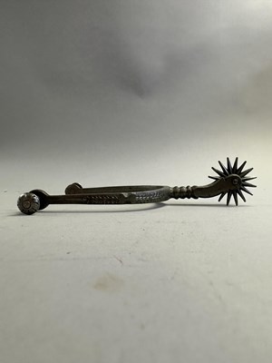 Lot 605 - □ A PAIR OF SPURS, 19TH CENTURY