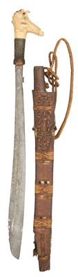 Lot 562 - A DYAK SWORD (MANDAU), BORNEO, LATE 19TH CENTURY